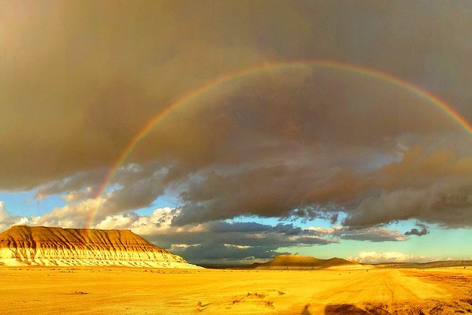 Alien landscapes of Mangistau with one of a kind Salty Hollow of Karyn Zharyk - Camping, meals, and daily comfort