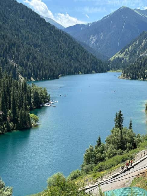 Almaty 1-Day Tour: Kolsay, Kaindy & Charyn Black Canyon - Kaindy Lake: the rough ride to a remarkable view