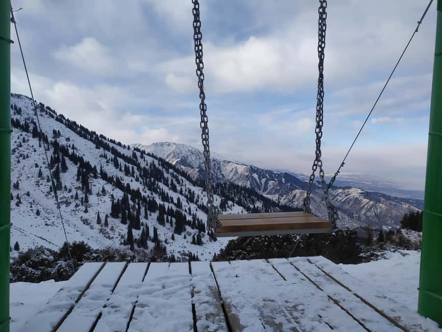 Almaty: Advanced Hiking - Four Peaks Hike - The mountain swings and Furmanov Peak at 3,050 meters