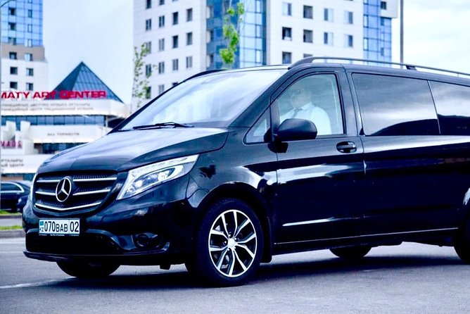 Almaty Airport Transfer Mercedes V-Class - The airport-to-city ride takes about 25 to 45 minutes