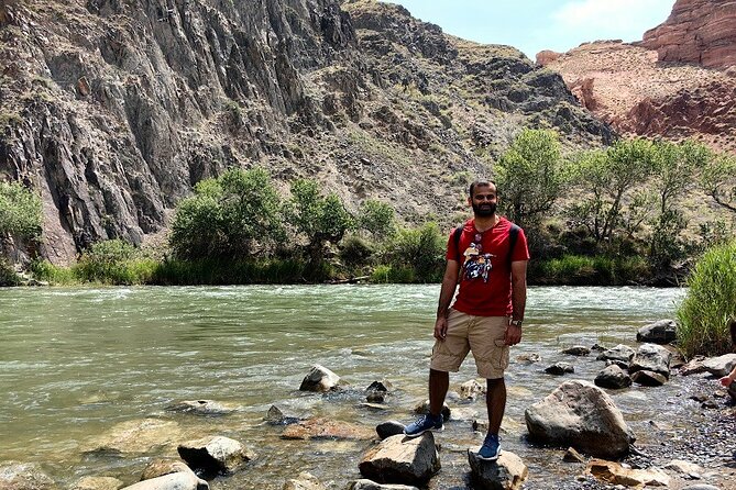Discovering 6 Stunning Sights on Private Tour of Charyn Canyon - Moon Canyon brings a strange change in color