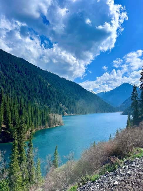 Private: Charyn & Black Canyons and Kolsay & Kaindy Lakes. - Kaindy Lake and its sunken forest
